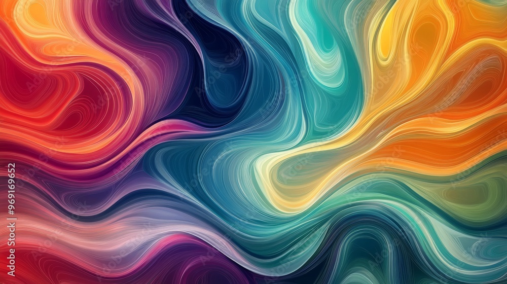 Abstract colorful swirling pattern in motion Abstract colorful swirling pattern in motion