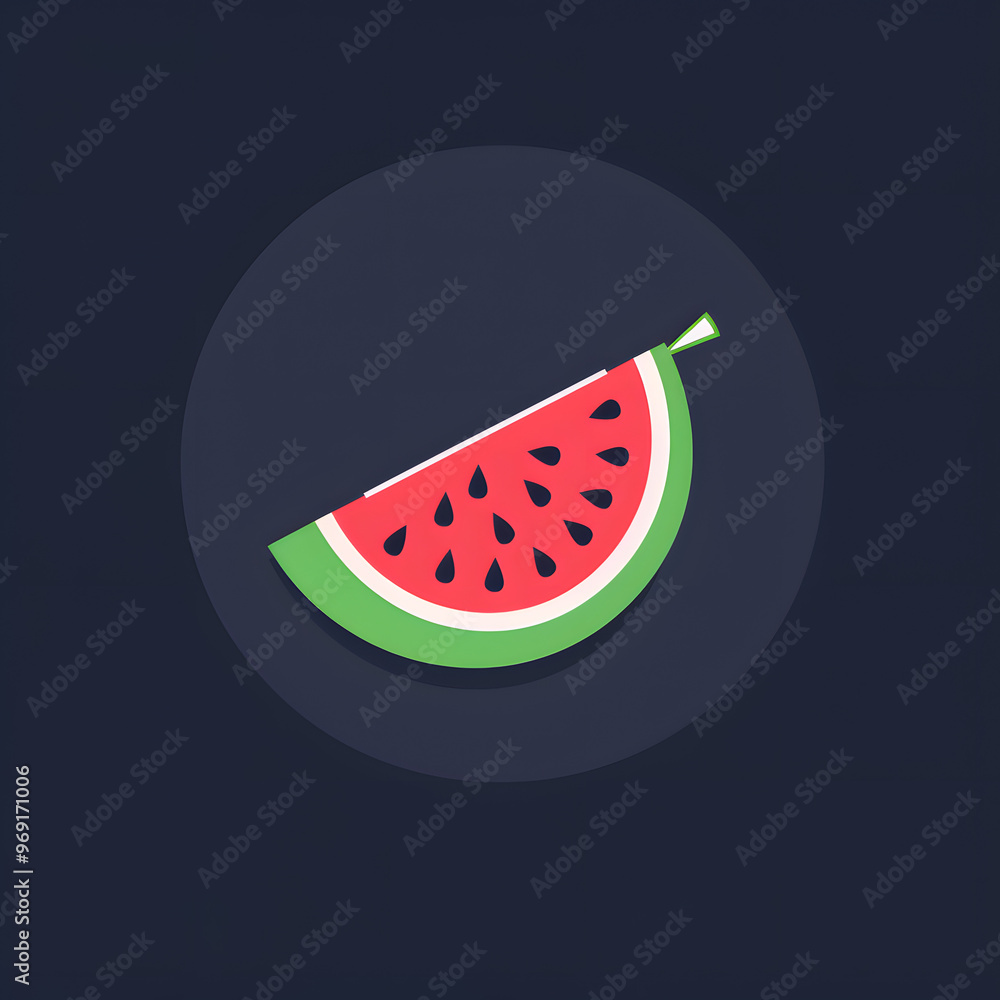 generate simple logo in shape of watermelon generate simple logo in shape of watermelon