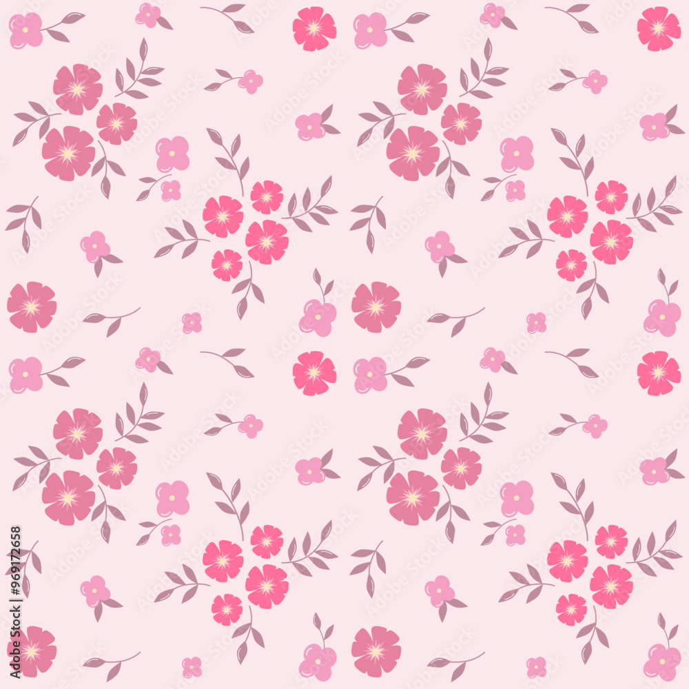 pink flower seamless pattern pink flower seamless pattern