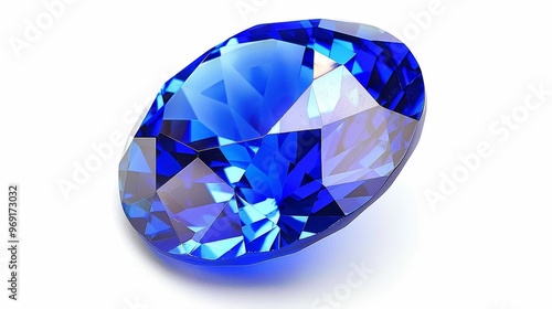 A Close-Up of a Sparkling Blue Gemstone, Gemstone, Jewel, Diamond, Sapphire