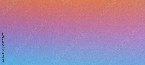 Orange fading into blue background with a grainy texture