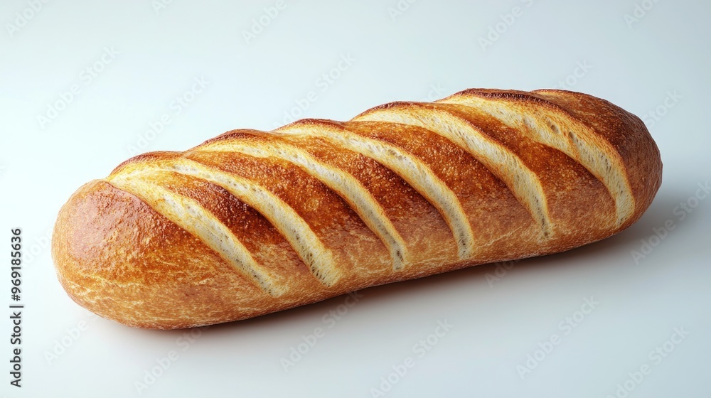 Fresh bread loaf on white background isolated background Fresh bread loaf on white background isolated background