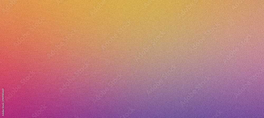 Abstract background featuring a grainy gradient going from yellow to orange, pink and purple Abstract background featuring a grainy gradient going from yellow to orange, pink and purple