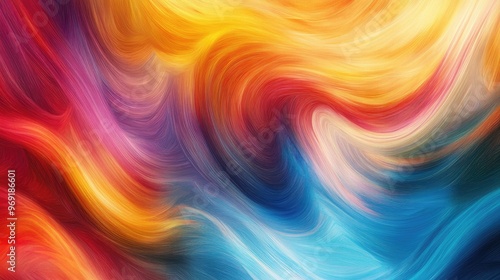 Wallpaper Mural An abstract background with vibrant, swirling colors blending together, creating a dynamic and energetic visual effect. Torontodigital.ca