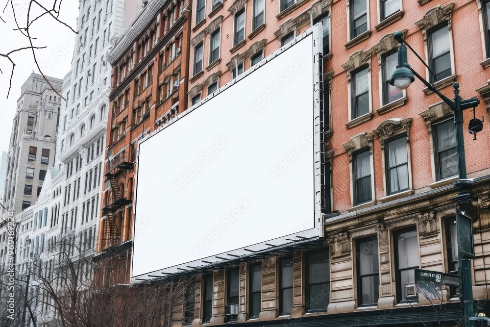 Building in the city advertisement. Building in the city advertisement.