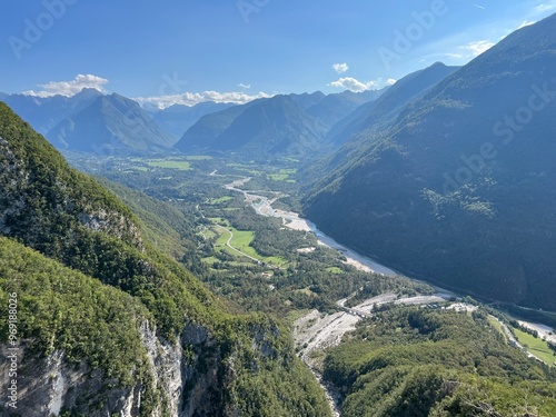 Soca River Valley (Bovec, Slovenia) - Soca Flusstal (Slowenien) - Valle del Fiume Soča - Dolina reke Soče ili dolina rijeke Soče (Slovenija) photo