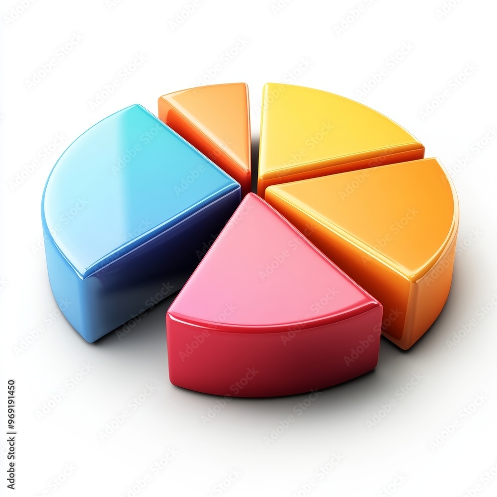 Obraz premium Colorful Pie Chart