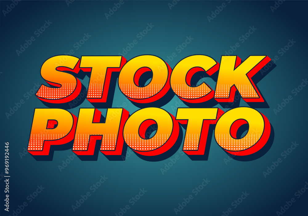 Stock photo. Text effect in 3D style with modern colors Stock photo. Text effect in 3D style with modern colors