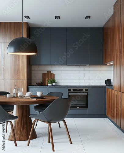 modern kitchen interior
