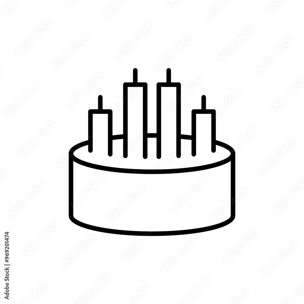 Optical fiber outline icons, minimalist vector illustration ,simple transparent graphic element .Isolated on white background Optical fiber outline icons, minimalist vector illustration ,simple transparent graphic element .Isolated on white background