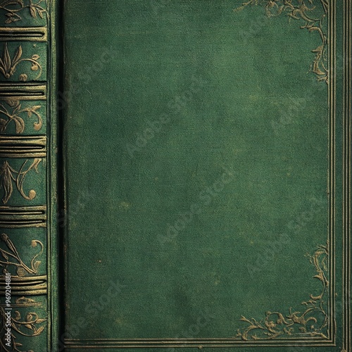 A vintage green book background that has a classic and timeless appeal. The green hue gives a sense of tranquility and the book elements add a touch of history and knowledge. This background is ideal 