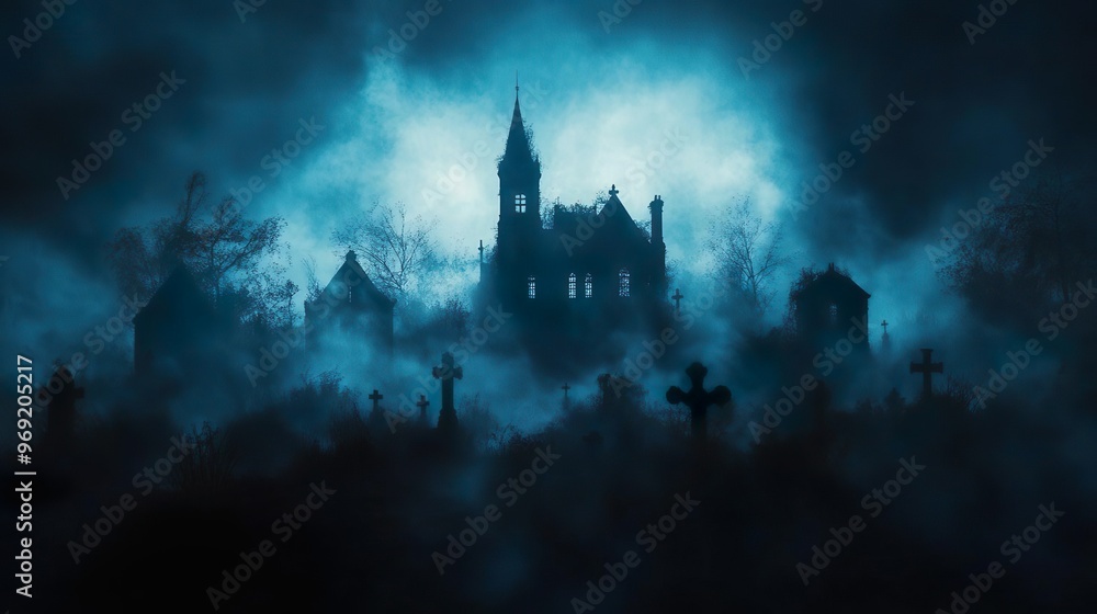 Halloween ghost floating dark sky bats glowing moon wallpaper Halloween ghost floating dark sky bats glowing moon wallpaper