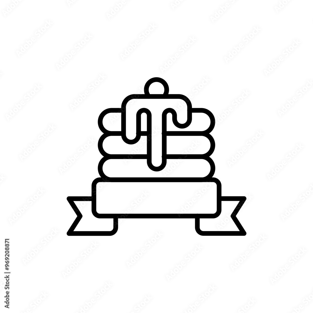 Pancake outline icons, minimalist vector illustration ,simple transparent graphic element .Isolated on white background Pancake outline icons, minimalist vector illustration ,simple transparent graphic element .Isolated on white background