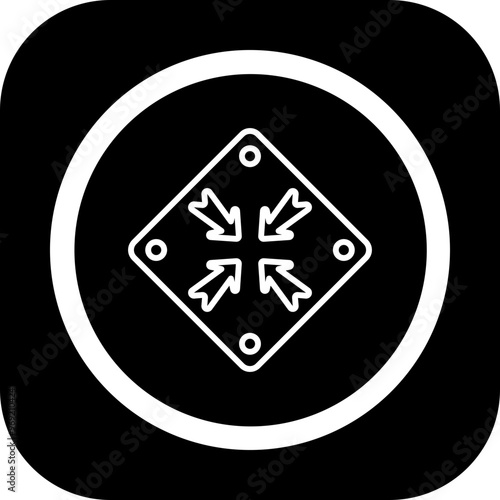 Shrink Vector Icon Design