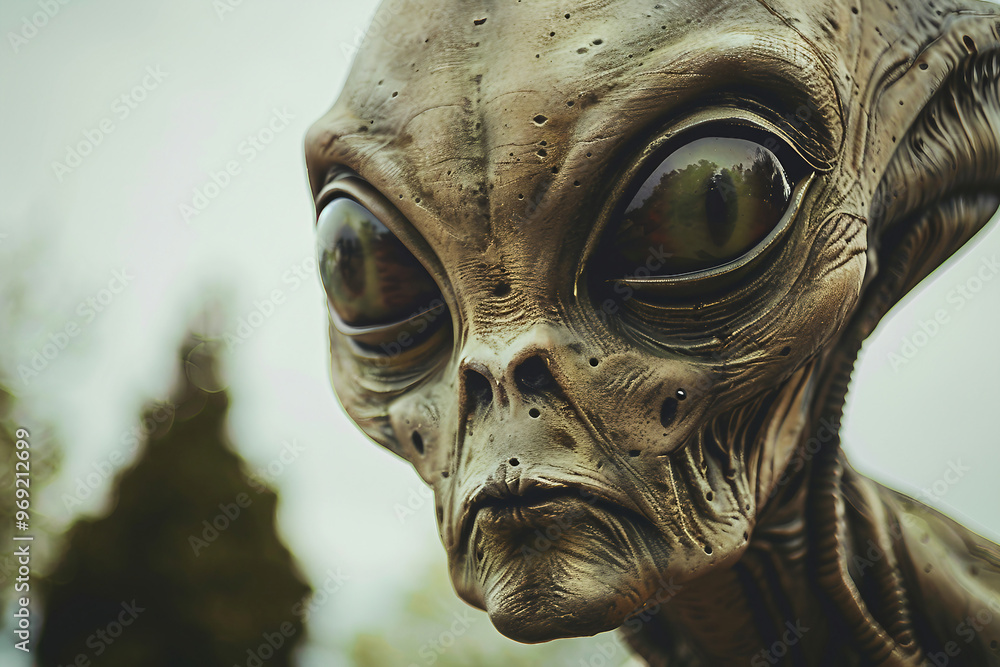 Mysterious flying object and creature generative AI Mysterious flying object and creature generative AI