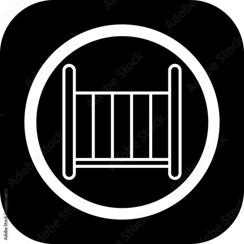 Crib Vector Icon Design