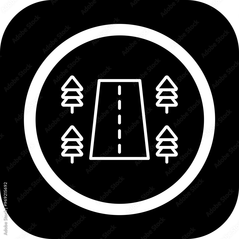 Roadside Vector Icon Design Roadside Vector Icon Design