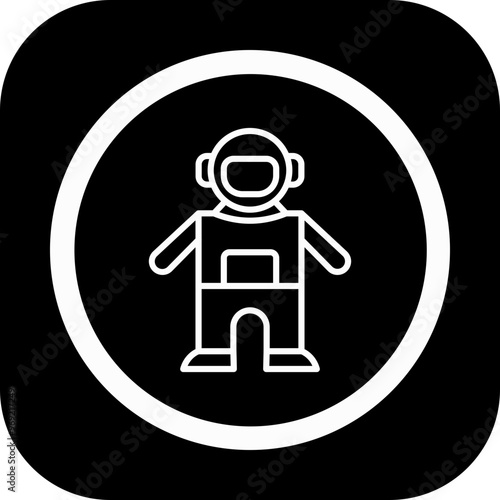 Space Suit Vector Icon Design