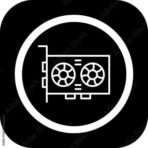 Video Card Vector Icon Design