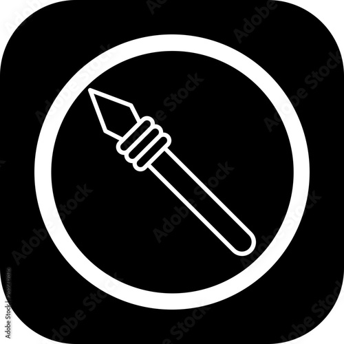 Javelin Spear Vector Icon Design