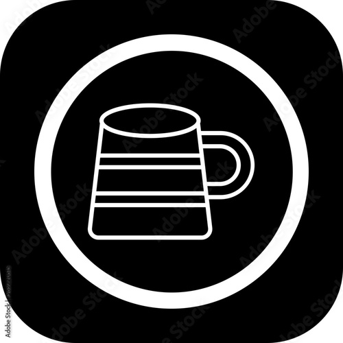 Wooden Mug Vector Icon Design