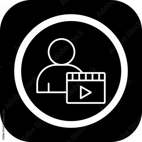 Actor Vector Icon Design