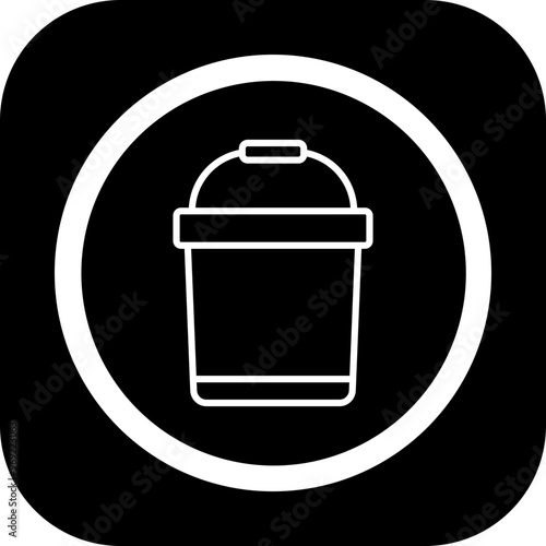 Bucket Vector Icon Design