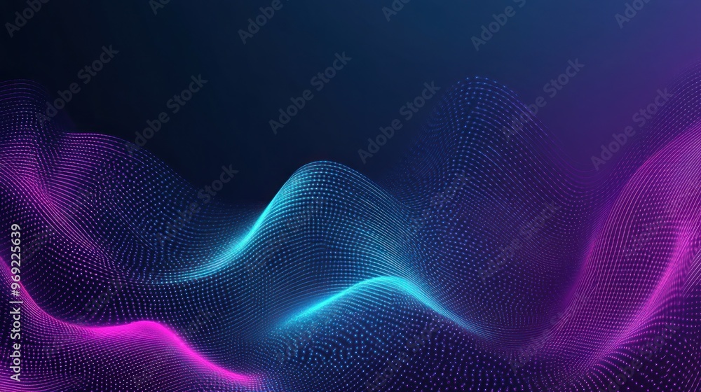 Abstract Blue and Pink Neon Waves Abstract Blue and Pink Neon Waves