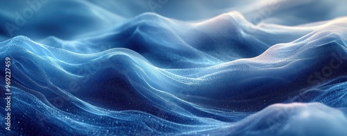 Wallpaper Mural Abstract Blue Landscape Torontodigital.ca