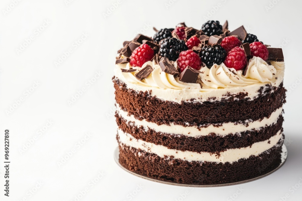Black forest cake berries cream berry. Black forest cake berries cream berry.