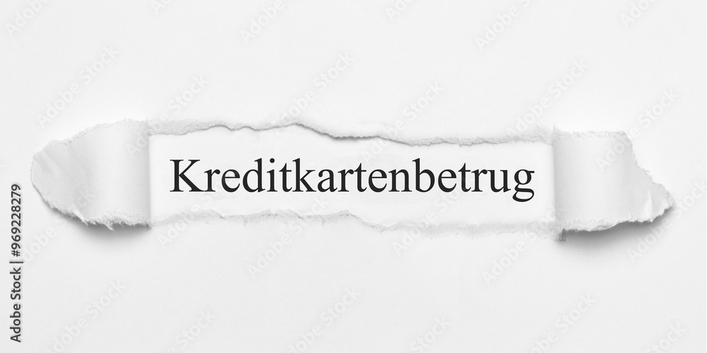 Obraz premium Kreditkartenbetrug