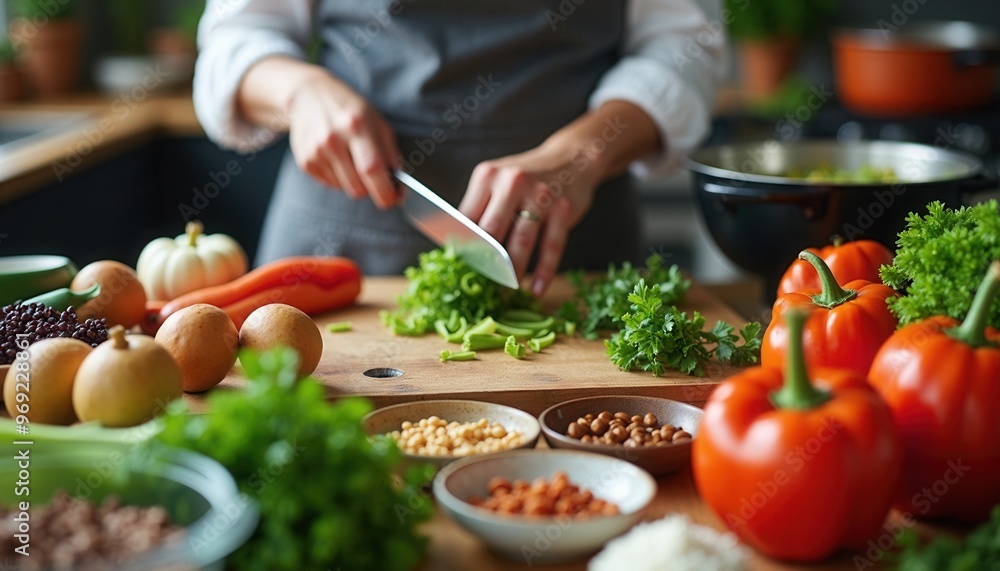 chef cutting vegetables chef cutting vegetables