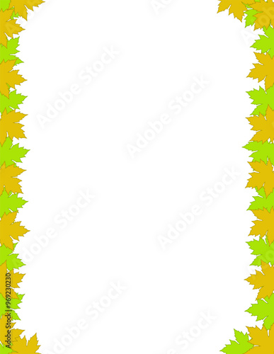 White background with maple leaves. Vector maple. White background with maple leaves for your design or advertising.