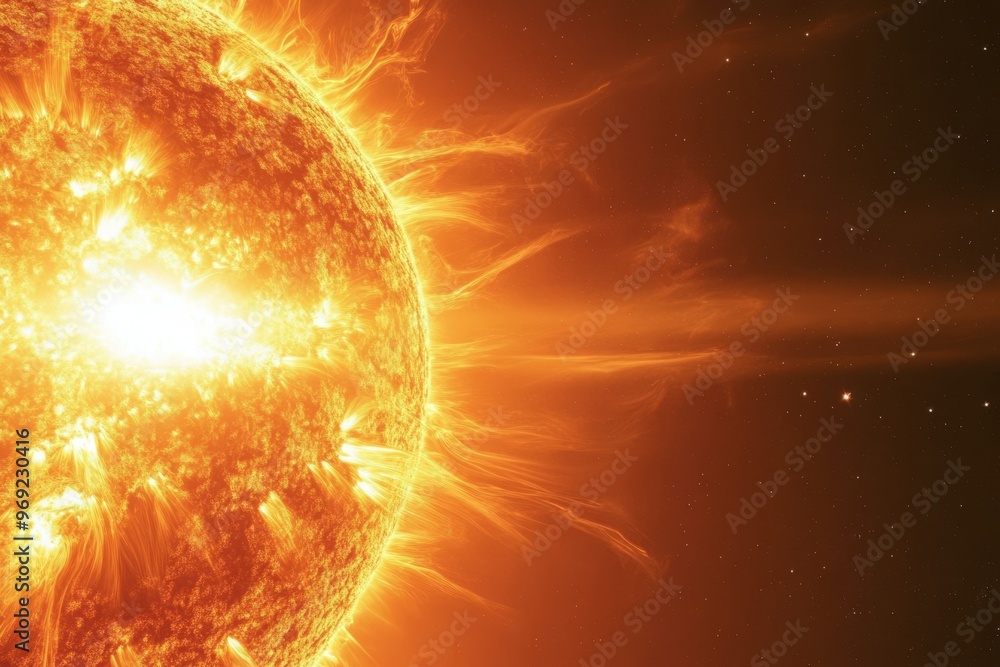 Fototapeta premium Solar Flare Eruption