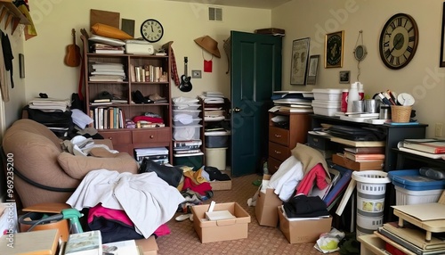 Dirty living room