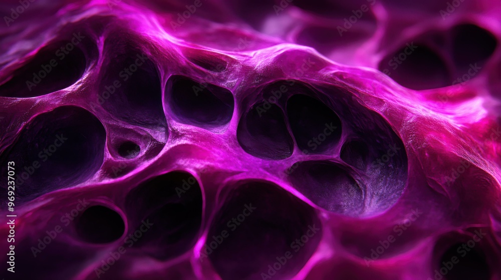 Exploring the Elegance of Cellular Structures in Vivid Purple Abstract Art Exploring the Elegance of Cellular Structures in Vivid Purple Abstract Art