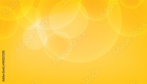 Yellow background. big white circular pattern on yellow background. yellow blur abstract background