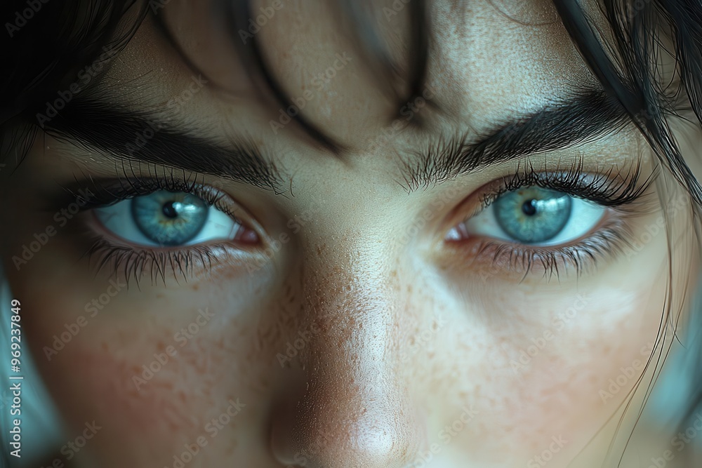 mesmerizing closeup of a womans piercing eyes soft focus on delicate features ethereal lighting creating a dreamy atmosphere evoking mystery and emotion mesmerizing closeup of a womans piercing eyes soft focus on delicate features ethereal lighting creating a dreamy atmosphere evoking mystery and emotion