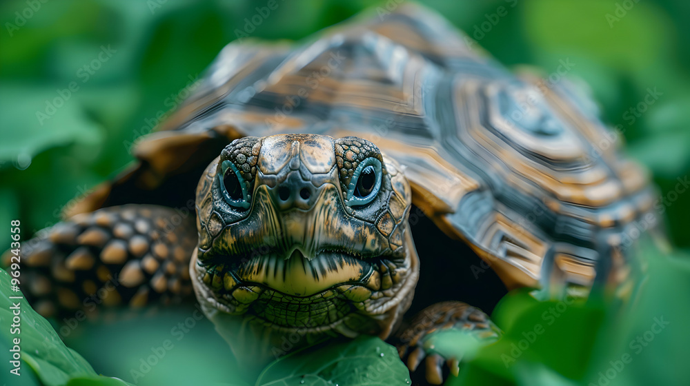 Obraz premium Tartaruga Gigante Selva Estilo Minimalista