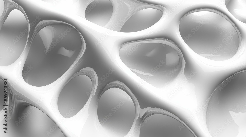 Exploring the Intricate Beauty of Abstract Science in Geometric White Forms Exploring the Intricate Beauty of Abstract Science in Geometric White Forms