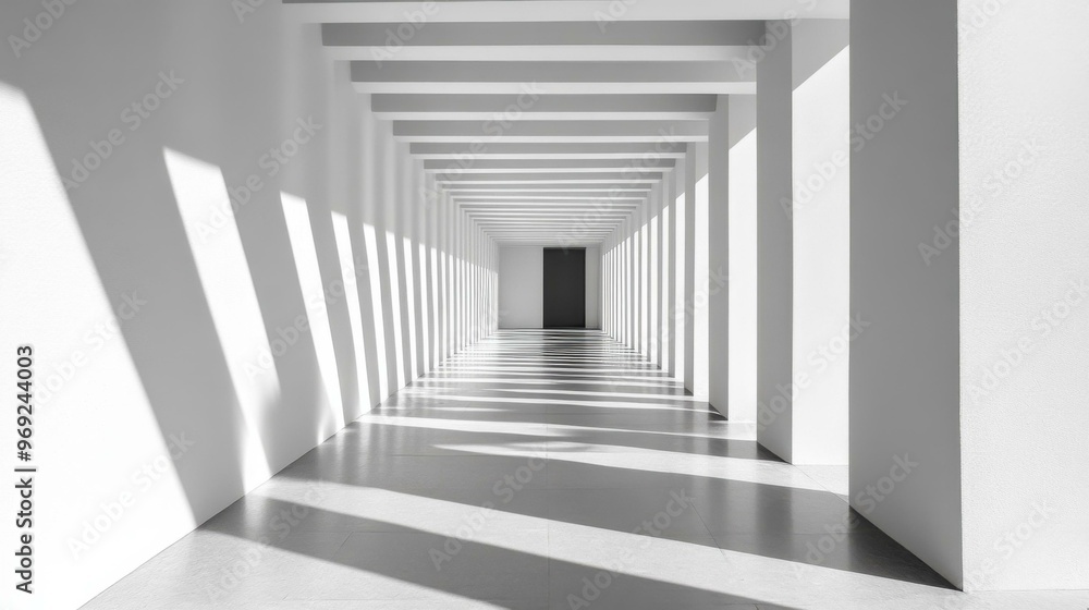 Exploring Minimalism: A Serene Architectural Space Bathed in Light and Shadow Exploring Minimalism: A Serene Architectural Space Bathed in Light and Shadow