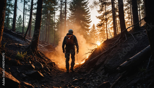 Ember Forest Forgotten in Cloudy Summer: The Discoverer's Journey Overwhelmed in Landslide