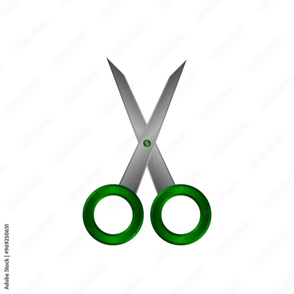 Scissors icon on white background. Vector illustration. Scissors icon on white background. Vector illustration.