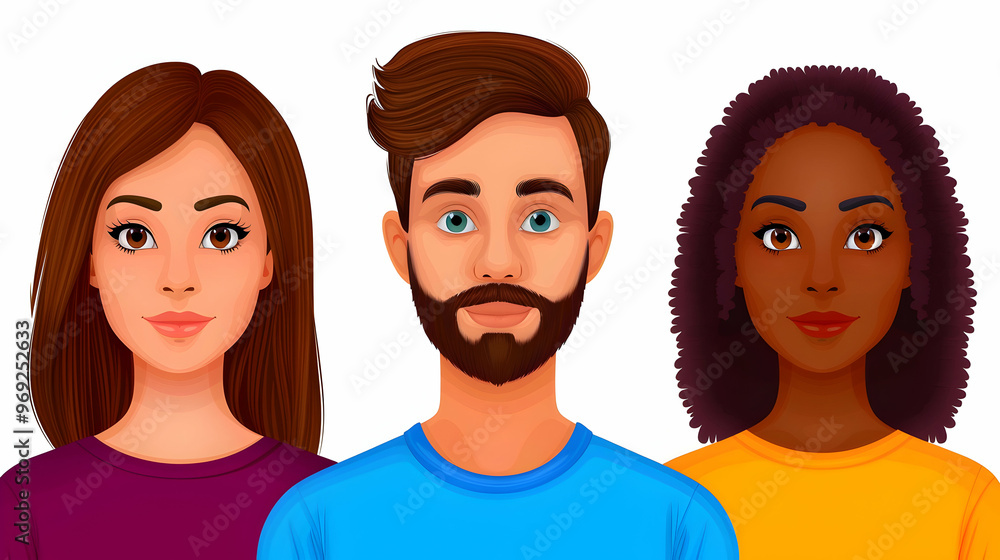 Fototapeta premium Team Icons Set. People .Group People Icons. Vec