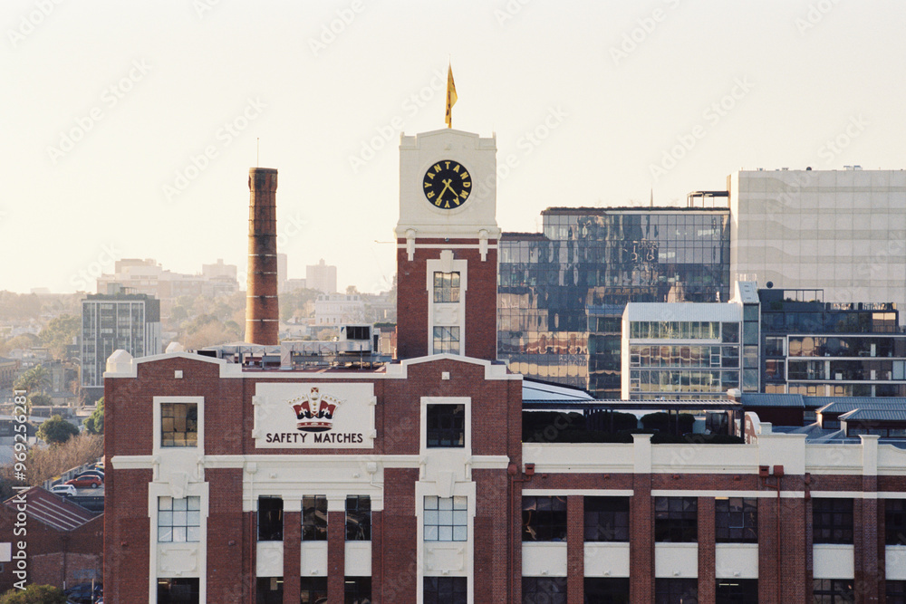 Fototapeta premium Analogue Film View of Melbourne in Australia