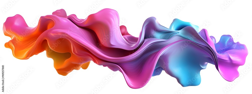 Colorful abstract fluid shape on a white background, a colorful liquid wave texture, soft color waves, a colorful glossy liquid wavy abstract design element Colorful abstract fluid shape on a white background, a colorful liquid wave texture, soft color waves, a colorful glossy liquid wavy abstract design element