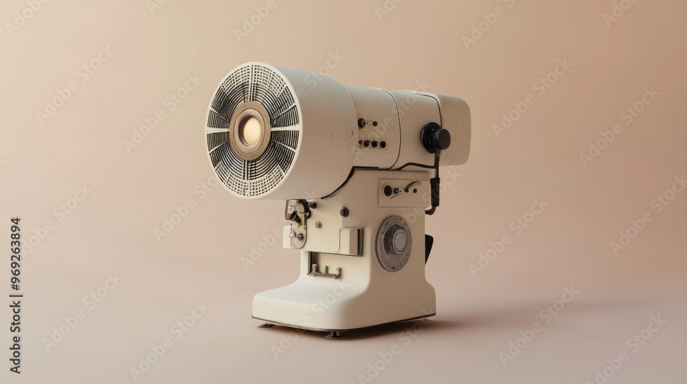 Fototapeta premium A retro-style sewing machine designed for creative fabric projects.