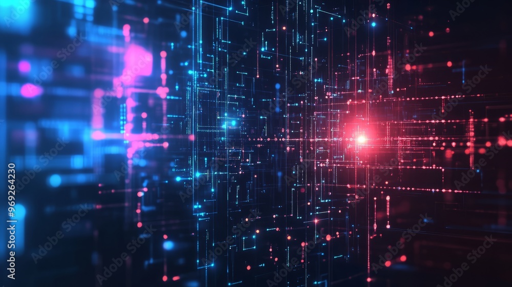 abstract digital technology background, artificial intelligence abstract digital technology background, artificial intelligence