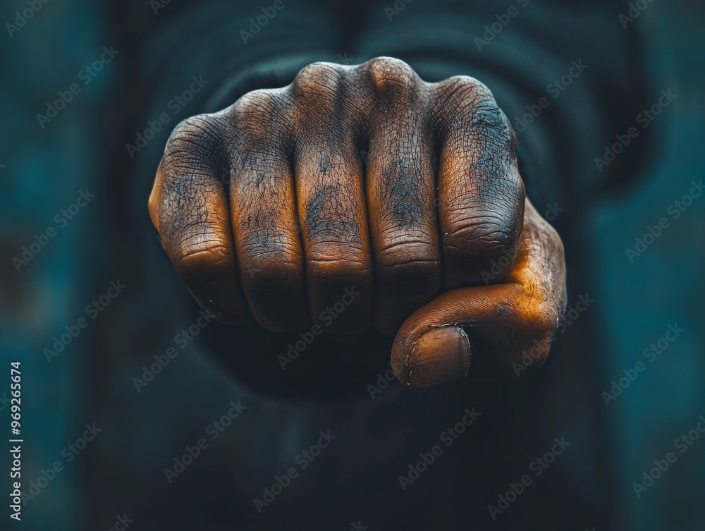 Strained Fingers Gripping Tightly in Tense Effort and Pain Strained Fingers Gripping Tightly in Tense Effort and Pain