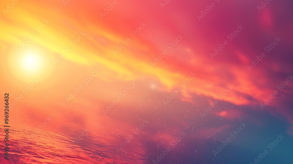 Fototapeta premium Sunset Glow Colour Background, Wallpaper, 4K, Gradient, Twilight